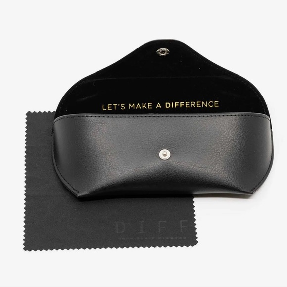 Diff HEIDI Black Brown Tortoise Brown Gradient Sharp Sunglasses NWT MSRP $128 - Picture 5 of 5